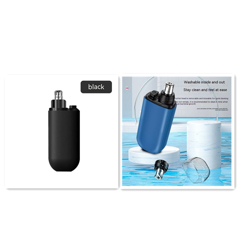 USB-C Nose Hair Trimmer — 6000 RPM, Percent Display, Washable Head