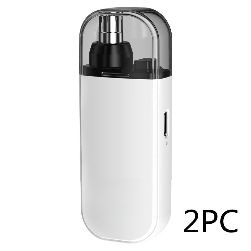 USB-C Nose Hair Trimmer — 6000 RPM, Percent Display, Washable Head